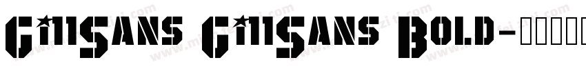 Gi11Sans Gi11Sans Bold字体转换